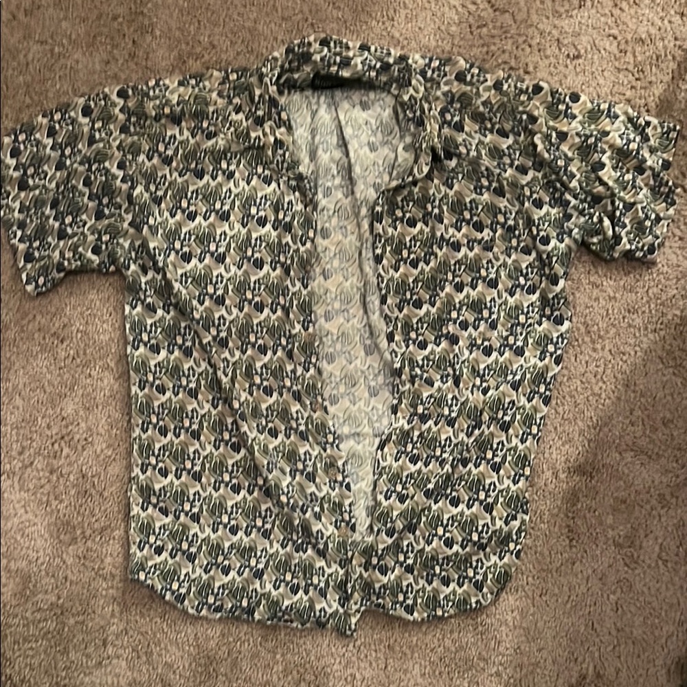 Men's Patterned Short Sleeve Shirt